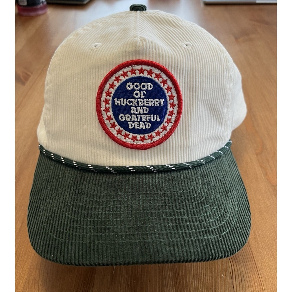 Huckberry x Grateful Dead Baseball Trucker Hat Good Ol' Corduroy Green Snapback